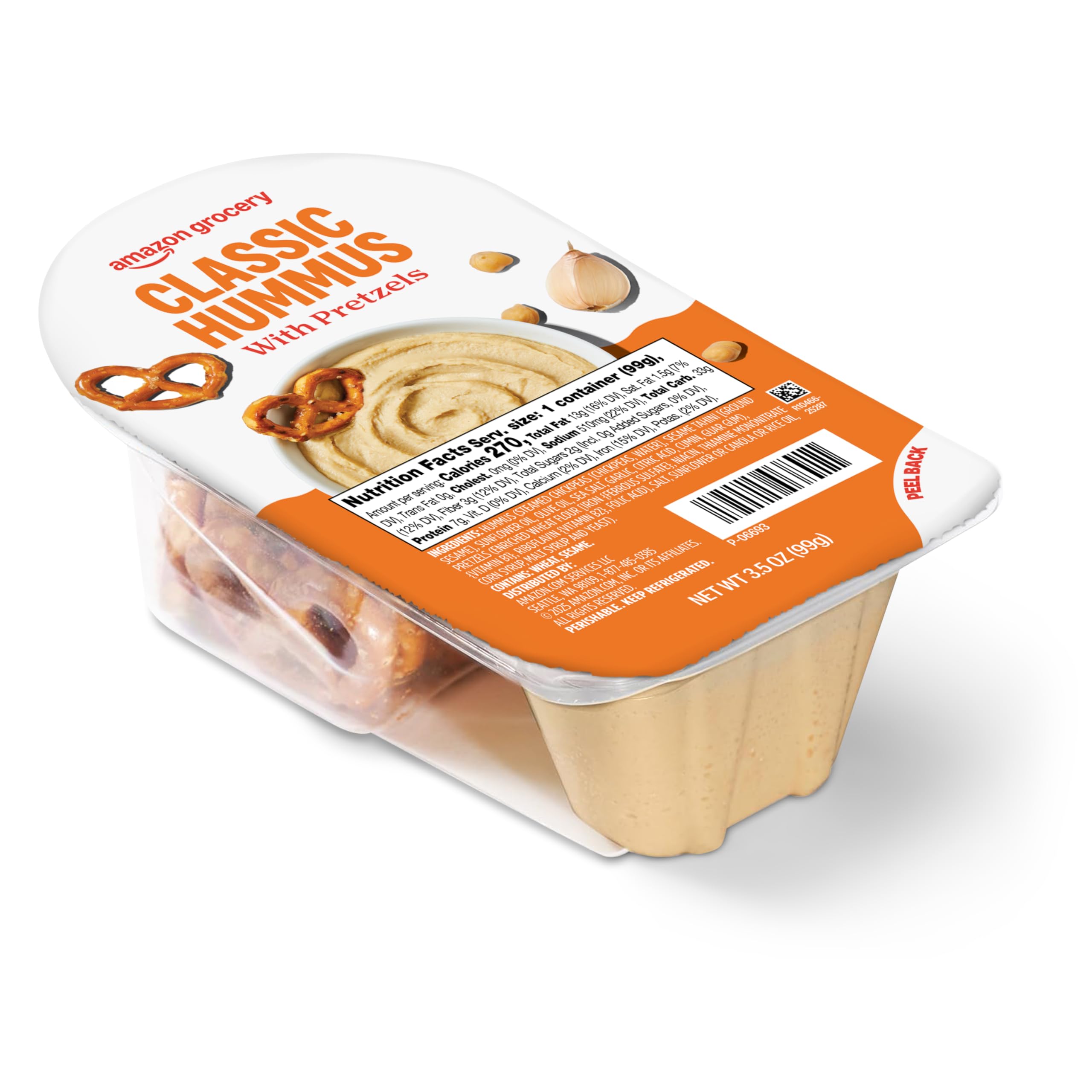 Amazon.com: Amazon Kitchen, Classic Hummus Snack Pack with